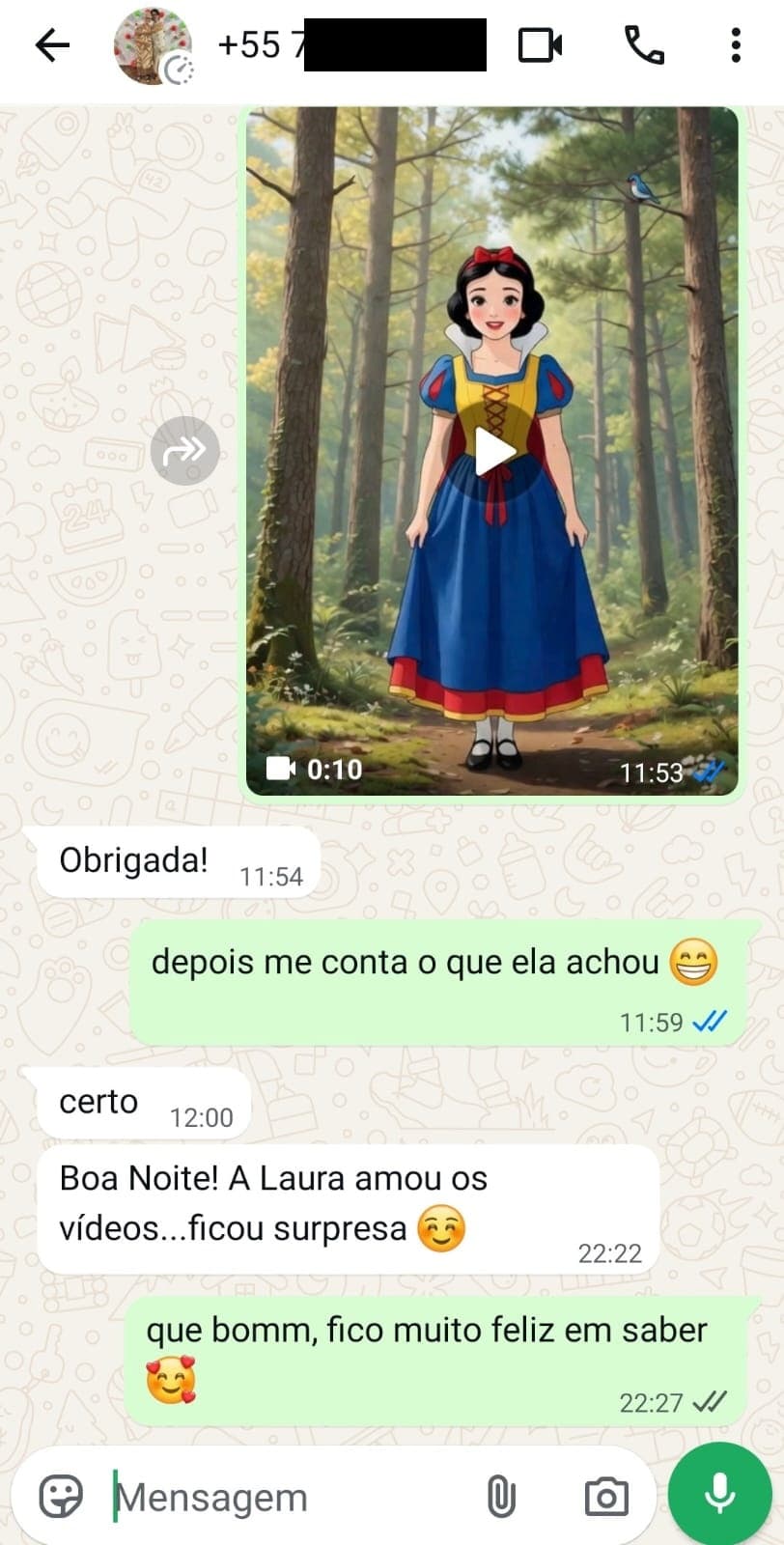 Depoimento de cliente 1